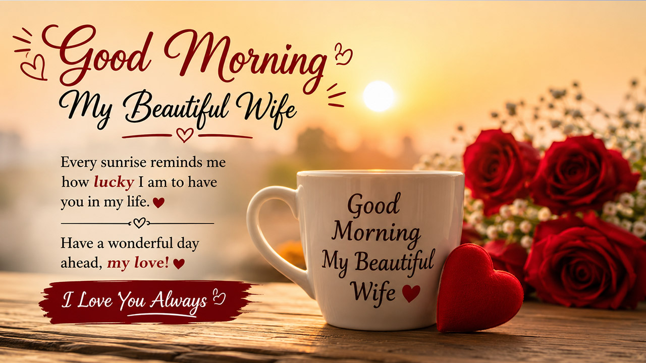 Good Morning Quotes for Wife – 100+ Romantic & Heart Touching Morning Wishes