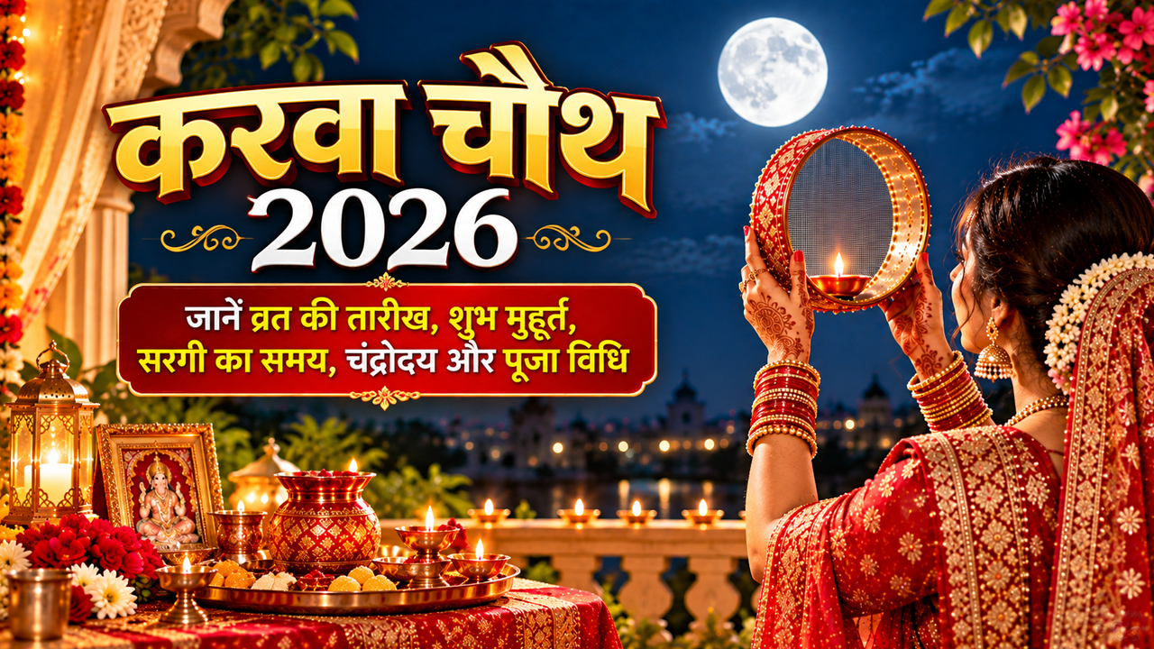 करवा चौथ 2026 कब है? जानें तारीख, शुभ मुहूर्त, सरगी और चंद्रोदय का समय